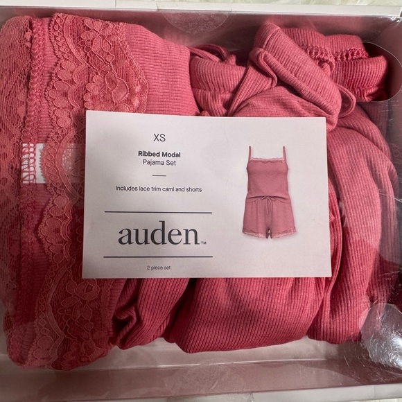 Auden Other - Auden Pink Ribbed Pajama Set Size XS, NWT